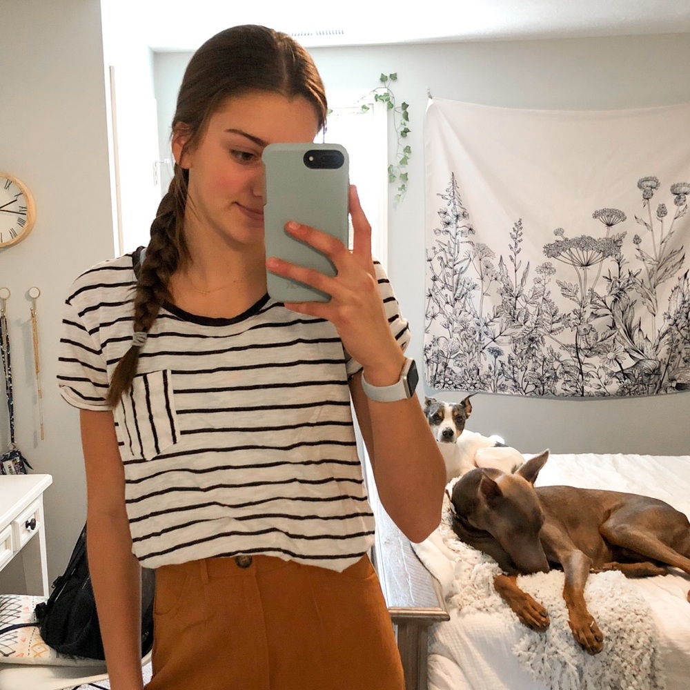 White Striped Shirt